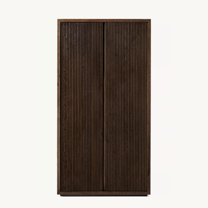 خزانة خشبية ملونة فاخرة مخصصة أثاث غرفة المعيشة خزانة مستصلحة من البلوط البني - Product Image 1