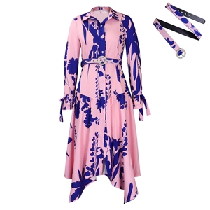 <span class=keywords><strong>Abbigliamento</strong></span> Elegante <span class=keywords><strong>per</strong></span> Donne <span class=keywords><strong>Taglie</strong></span> <span class=keywords><strong>Forti</strong></span>, Vestiti Africani con Colletto Irregolare Stampato alla Moda - Product Image 6