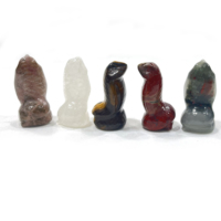 Vente en gros de sculptures de serpents en cristal naturel pour la guérison spirituelle, souvenirs et cadeaux