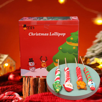 Sucettes spirales personnalisées OEM pour Noël, motifs variés, 30g, cadeaux en gros