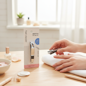 Professional K Beauty Stainless Steel Nail Clipper Durable Ergonomic Cutter Sharp Tool Manicure Pedicure Attached Nail <b>File</b> - Product Image 3