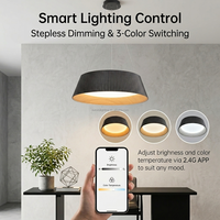 Luminaire suspendu minimaliste en acrylique 45 cm 56 W LED pour salle à manger, îlot de cuisine