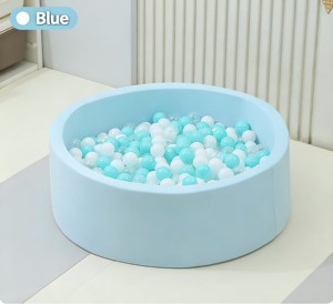 Conjunto de Juegos de Espuma para Niños, con Zona de Escalada, Gateo, Deslizamiento y Piscina de Pelotas Redonda para Bebés - Product Image 1