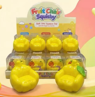 Jouet Squishy en Forme de Fruit Rempli d'Argile à Rebond Lent Anti-Stress Sensoriel Vente en Gros