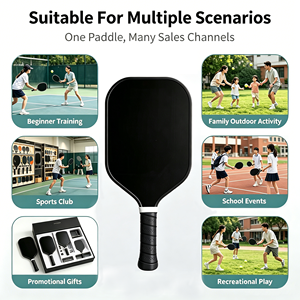 Racchetta da Pickleball per Bambini Senza Bordi, Design Personalizzato, in Fibra di Vetro con Anima a Nido d'Ape in PP, 190g, per Principianti, Allenamento, Durevole, Intrattenimento Indoor - Product Image 5