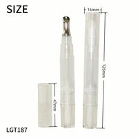 Stylo à gloss rotatif avec plusieurs têtes de brosse, tubes de gloss rotatifs pour emballage cosmétique, flacon d'huile à lèvres et de sérum