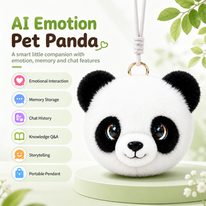 ของเล่นตุ๊กตา AI ยอดนิยมขายดี รองรับ ChatGPT 60 ภาษา ตา LED แสดงอารมณ์ ของเล่นตุ๊กตาขนนุ่ม พกพาสะดวกสำหรับเด็กเล่นทุกวัน - Product Image 1