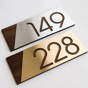 Placa <span class=keywords><strong>de</strong></span> Número <span class=keywords><strong>de</strong></span> Casa Personalizada Sin Pedido Mínimo, Letrero con Nombre <span class=keywords><strong>de</strong></span> Casa, Placa con Número <span class=keywords><strong>de</strong></span> Puerta, Letrero <span class=keywords><strong>de</strong></span> Diseño Moderno para Puertas <span class=keywords><strong>de</strong></span> Villas, Placas para Oficina - Product Image 3