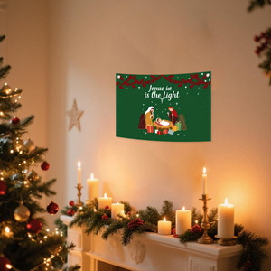 Advent vải cờ 1.6x2.5 feet trống vải tùy chỉnh vải cờ truyền nhiệt in ấn - Product Image 4