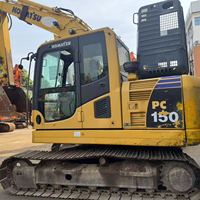 Excavatrice Komatsu PC150 d'occasion, fournisseur direct, vente directe, pelle sur chenilles d'occasion, engin de construction