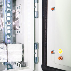 Armoire de télécommunications extérieure fixe sur poteau LE Brand 19 pouces 6U 600x450mm, étanche IP65 - Product Image 5