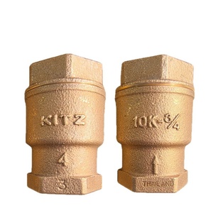 Vanne anti-retour verticale unidirectionnelle de type RF en fil de bronze Kitazawa <span class=keywords><strong>Kaishi</strong></span> de KITZ Japan avec commande hydraulique pour l'eau - Product Image 2