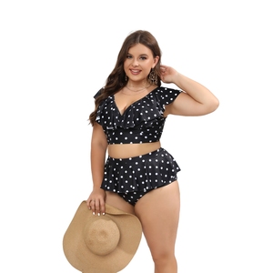 2024 nouvelle mode été femmes maillots <span class=keywords><strong>de</strong></span> <span class=keywords><strong>bain</strong></span> à volants vague Point <span class=keywords><strong>maillot</strong></span> <span class=keywords><strong>de</strong></span> <span class=keywords><strong>bain</strong></span> deux <span class=keywords><strong>pièces</strong></span> femmes grande taille Bikini ensemble - Product Image 6