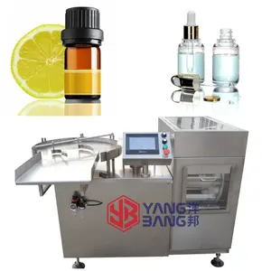 YB-ZX100 Good Quality Hot Selling Rotary Ultrasonic Recycle Glass Vials Bottle Essential Oil Makeup Jar Washing Machine