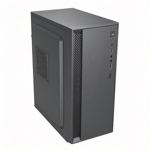 Boîtier <span class=keywords><strong>PC</strong></span> Mid-Tower Durable pour M-ATX ITX, 4 Emplacements PCI, 3 Disques Durs, 1 SSD, Points de Fixation Multi-Ventilateurs, Accessoire Hôte <span class=keywords><strong>PC</strong></span> - Product Image 4