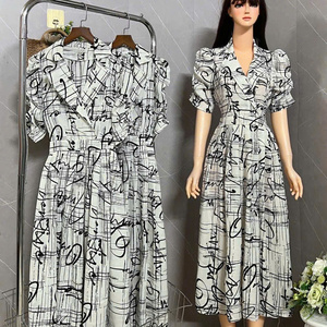 Vestido de <span class=keywords><strong>Mujer</strong></span> 2026, Hermoso Diseño Floral de Verano, Seda, Extra Largo, Estilo Casual <span class=keywords><strong>y</strong></span> Dulce, Personalizable, Precio Accesible, Lavable - Product Image 5
