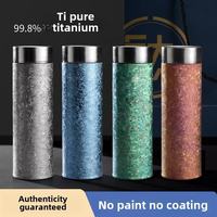 Titanium Thermosfles 210ml 24 Uur Thermische Isolatie Lekvrij Ecologisch BPA Vrij Luxe Bedrijfsgeschenk Dubbelwandige Beker