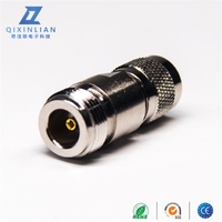 Connecteur coaxial RF mâle en cuivre pur TNC Type Jack nickelé compatible avec la femelle N