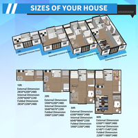 Casa Contenedor Expandible de Doble Ala, Casa Prefabricada de Acero Personalizable, Ensamblaje Simple, Habitación Modular Prefabricada Desmontable