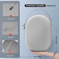 Étui de transport portable pour casque VR, accessoires pour Appless Visions Pro, étui rigide en EVA imperméable noir