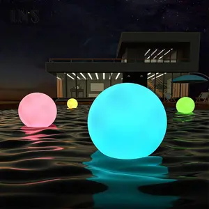 Schwimmendes Pool licht Aufblasbare 1 Stück, Solar 14 Zoll (ca. 35 cm) LED-Kugel IP68 wasserdichte LED-Leucht kugel