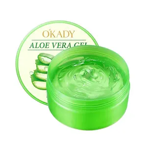 Hidratante facial aloe vera, venda no atacado de colágeno queimar sol gel herbal creme para o rosto gel para iluminar a pele