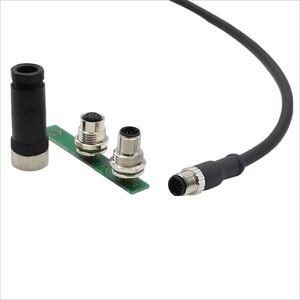 M12 không thấm nước 12 pin mã hóa kết nối bằng đồng ngay góc cạnh điện tử vòng Hàn cắm ổ cắm cáp điện Nam Nữ Scart loại - Product Image 1