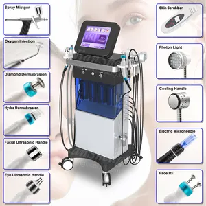 10 En 1 Facial Hydra Dermabrasion faciales Aqua limpieza facial hidro microdermoabrasión máquina