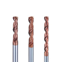 Forets à deux étapes en carbure monobloc spécialisés avec refroidissement interne pour machines-outils CNC
