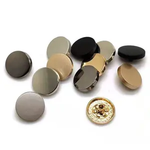 Low Price Custom Logo Alloy Round Press Magnetic 2 Parts Colorful Spring Metal Snap Buttons Set For Clothes Or Leather Jacket