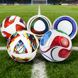 Aiju <span class=keywords><strong>Euro</strong></span> Ballon de football professionnel personnalisé de haute qualité Tailles 4 et 5 PU Leather Match Football Training Custom Balon de Futbol - Product Image 1