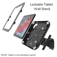 Support de tablette mural à angle réglable pour iPad Samsung Tablettes POS Support mural pour tablette PC verrouillable pour la réservation