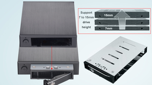 Soporte SATA/SAS empresarial de 2,5 "| Se instala en una bahía de disquete de 3,5" | Función segura de intercambio en caliente | Oferta de precalentamiento de Star Trade - Product Image 2