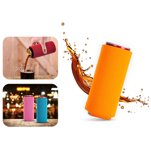 Rts 12oz trống Skinny Neoprene mỏng có thể mát tay áo đồng bằng ráp Soda Bìa coolies - Product Image 6