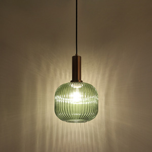 Lustre de Vidro Retro Americano, Simples para Sala de Jantar, Bar ao Lado da Cama, Varanda, Cafeteria, Estudo, Verde Escuro - Product Image 2