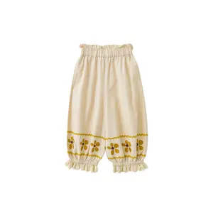 C1962ヴィンテージイングランドスタイルの子供たちは女の赤ちゃんを着ます綿100% のパンツ美しい女の子の服のズボン