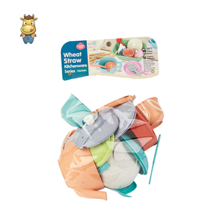 Ensemble de jeu de cuisine pour enfants en paille de blé, théière et ustensiles de cuisine, 20 pièces, jouet de simulation de cuisine - Product Image 6