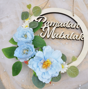 DAMAI Easter Party Supplies Disposable Hollow-out Wooden Welcome Decoration for Party With Wooden Bow Bow Garland - Product Image 2