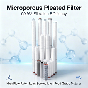 새로운 고효율 99% HEPA 주름형 에어 필터 0112311 진공 폴리에스터 PTFE 멤브레인 배리어 필터 카트리지 - Product Image 2