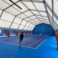 Tente de sport de padel résistante aux UV en alliage d'aluminium pour une longue durée de vie, utilisation en extérieur