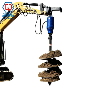 구촨 세우믹 굴삭기 어태치먼트 유압 모터 기어 어스 오거 포스트 홀 디거 머신 - Product Image 1