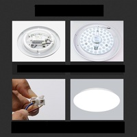 Module LED AC220V 24W 36W, lampe circulaire de transformation, modification de la carte de circuit imprimé, source lumineuse, panneau de lampe de plafond