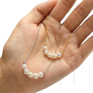 Collar Zhuji Zhizhen S925 con Perla de Agua Dulce, Cadena Sonriente, Estilo Lujoso y Ligero, Cadena para Clavícula, Popular en Xiaohongshu - Product Image 5