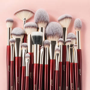 فرش مكياج احترافية 30 في اتجاه الموضة باللون الأحمر/الذهبي علامة خاصة مجموعة فرش مكياج اصطناعية عالية الجودة - Product Image 1