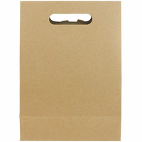 Sacs en papier cadeau kraft personnalisés fenêtre transparente transparente avec ruban noeud papillon poignée découpée pour les petites entreprises cookie