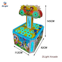 Machine de jeu d'arcade Double Hamster Hammer Hitting, style Whack a Mole, avec rédemption de tickets de prix pour centre de divertissement familial