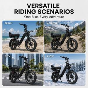 Vélo électrique VOMO X70 pour adultes, moteur électronique sans balais 250W, longue autonomie, cadre en aluminium, suspension intégrale, pneus larges - Product Image 4