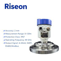Medidor de Nivel por Radar Riseon de 80 GHz, Precisión del 0.1%, Construcción de Aleación de Aluminio, 1 Año de Garantía