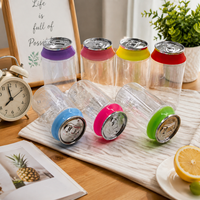 Boîte en plastique pour soda, pot en plastique PET, boîte pour bonbons gélifiés, 3,5 g, 7 g, mini-boîte en plastique pour soda avec bouchon coloré