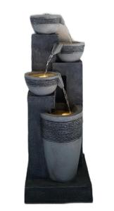 Fontaine à eau cascade solaire en résine artificielle moderne et antique de luxe avec lumières LED pour jardin extérieur, piscine, <span class=keywords><strong>lac</strong></span> - Product Image 6